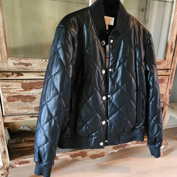 Michael Kors Quilted Bomber Jacket Size S but fits like a M - Picture 9 of 16